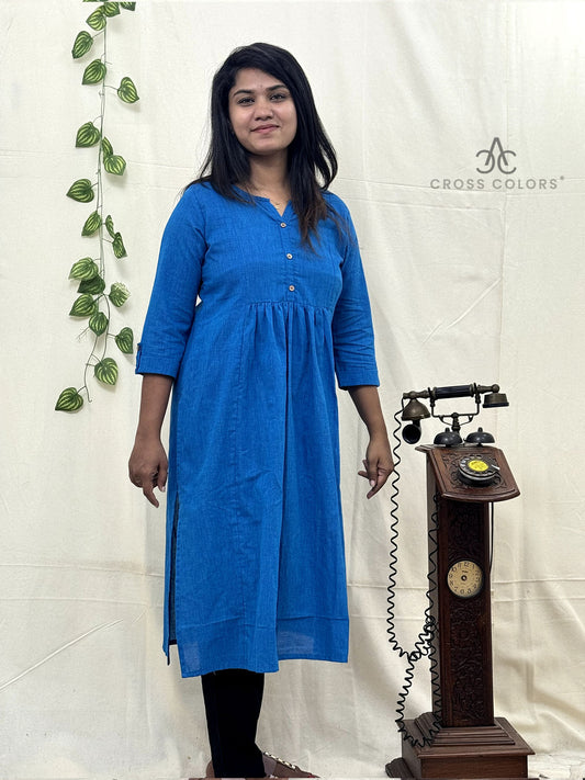 Teal Blue Kurti for Women