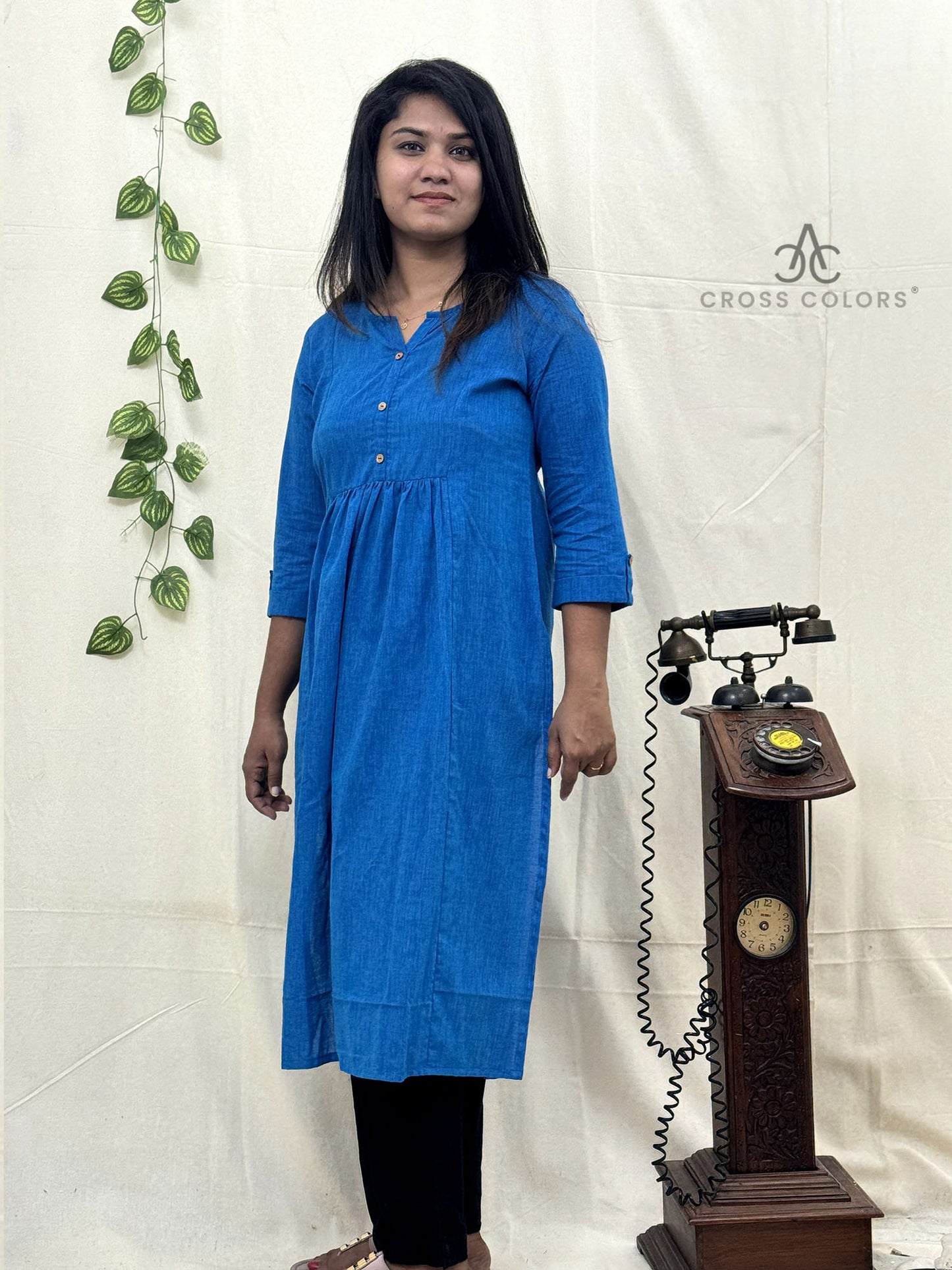 Teal Blue Kurti for Women