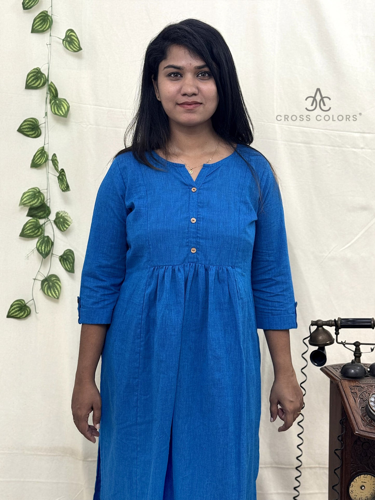 Teal Blue Kurti for Women