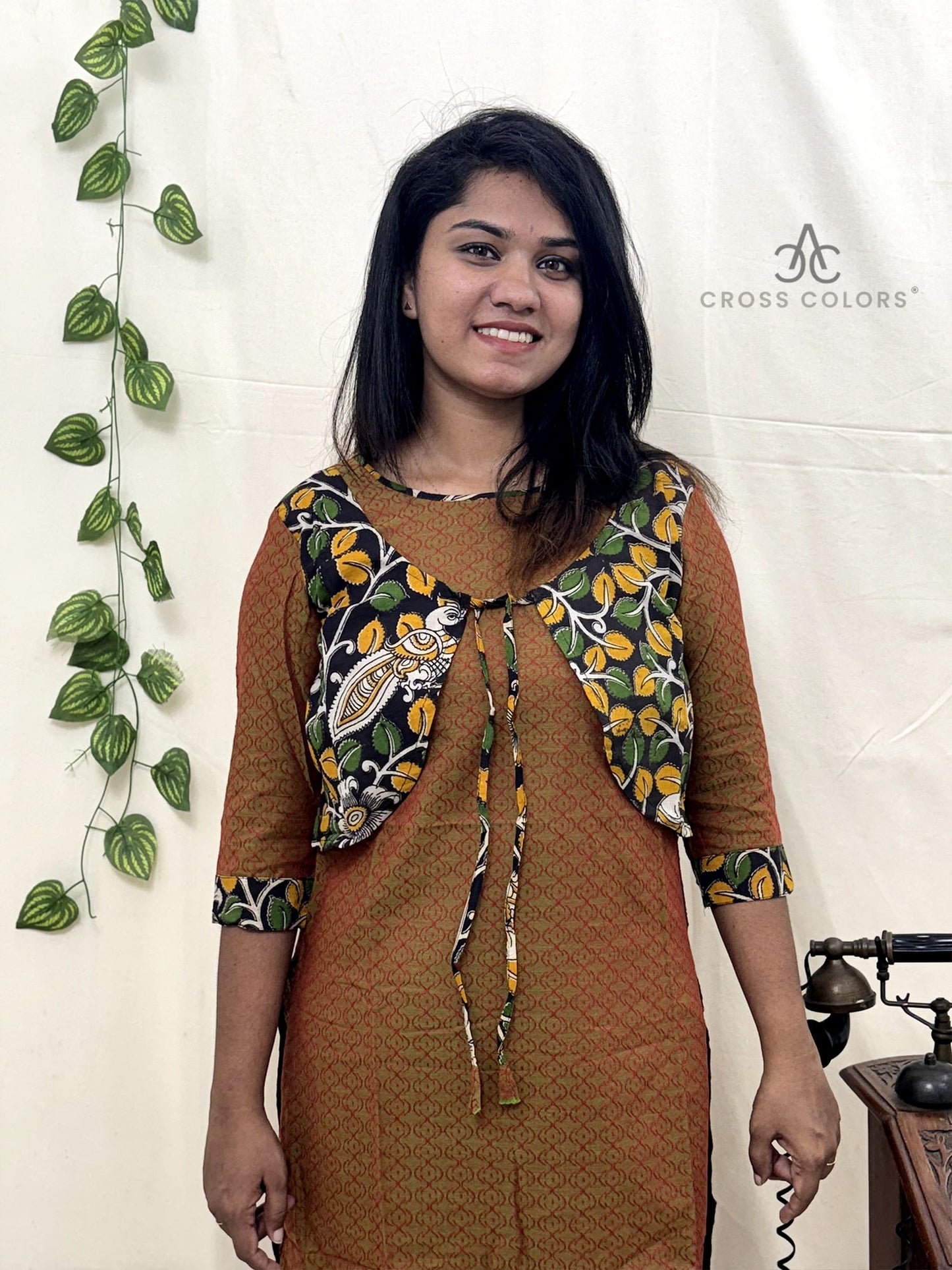Rust Overcoat Kurti for Women