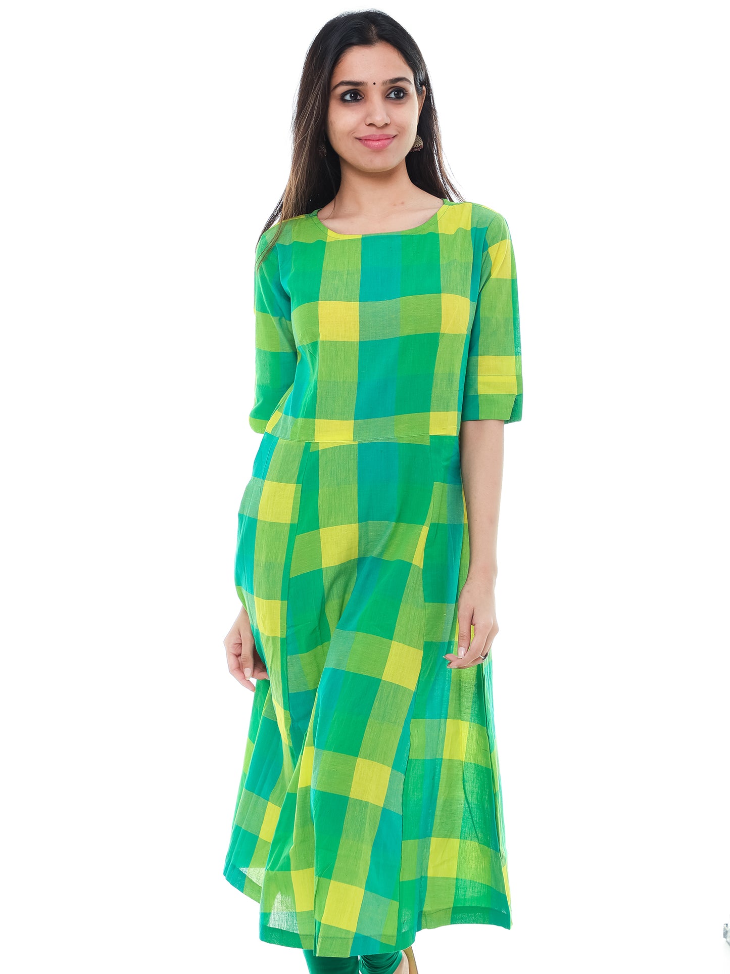 Multicolored Semi Anarkali