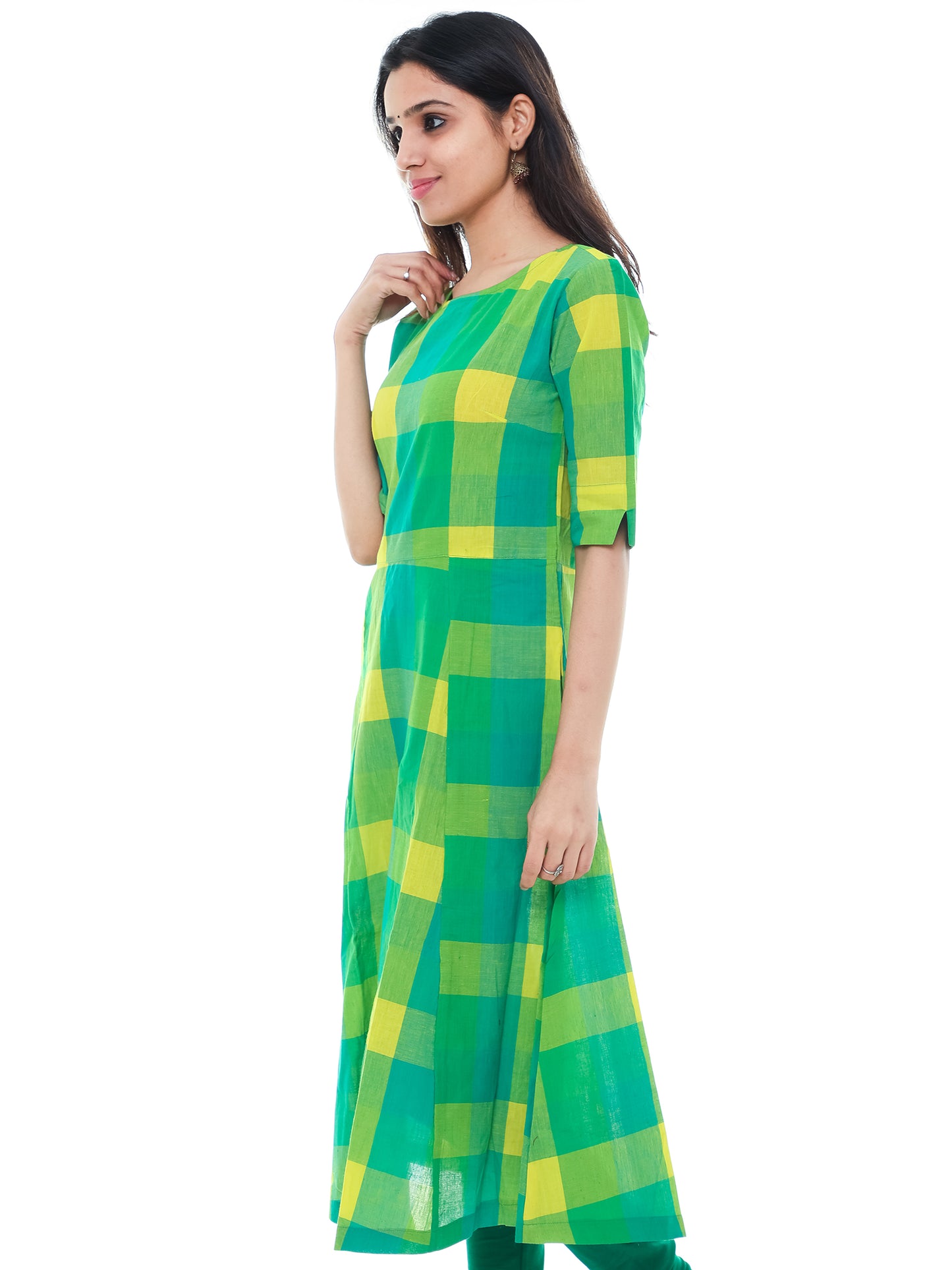 Multicolored Semi Anarkali