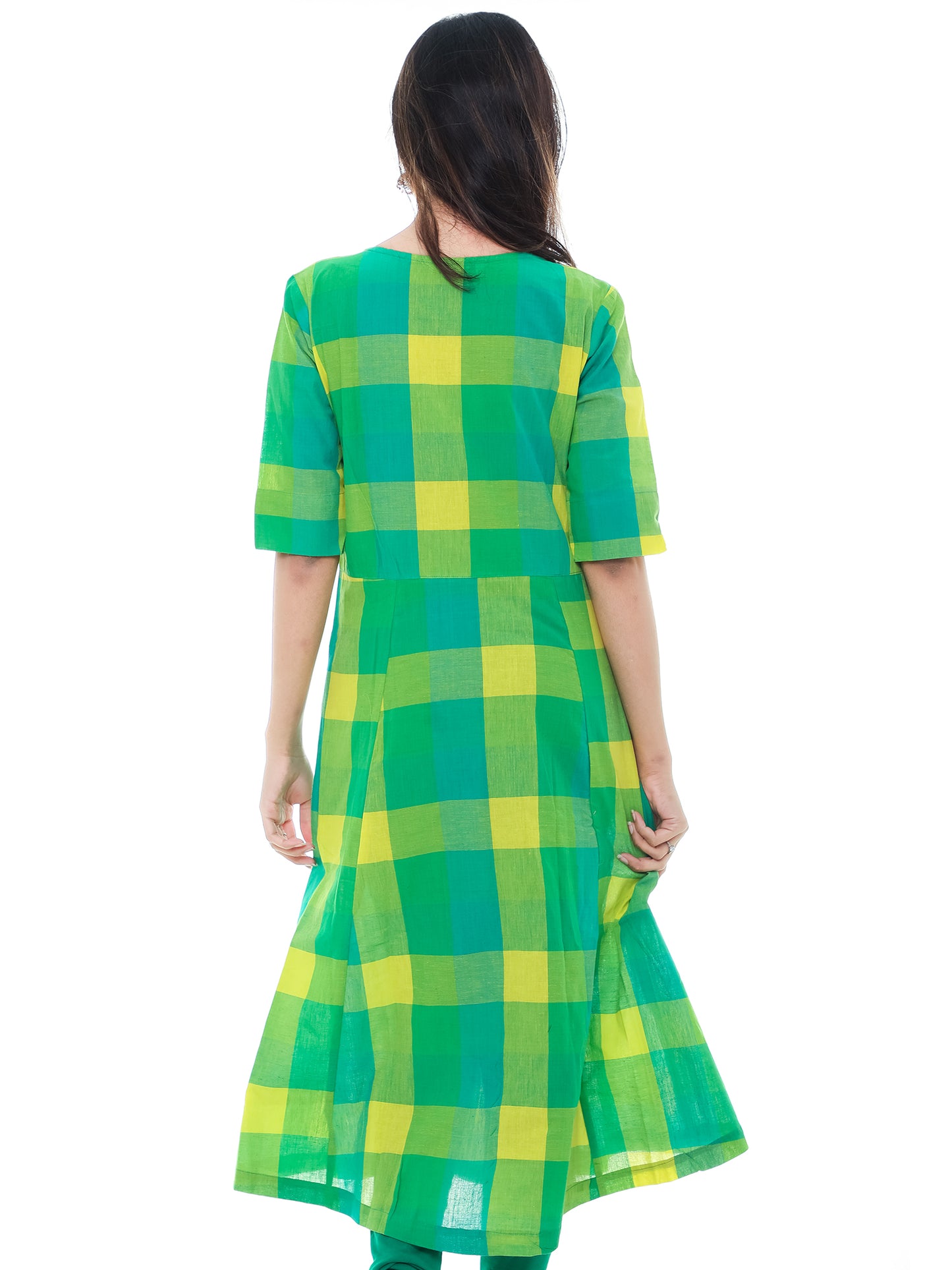 Multicolored Semi Anarkali