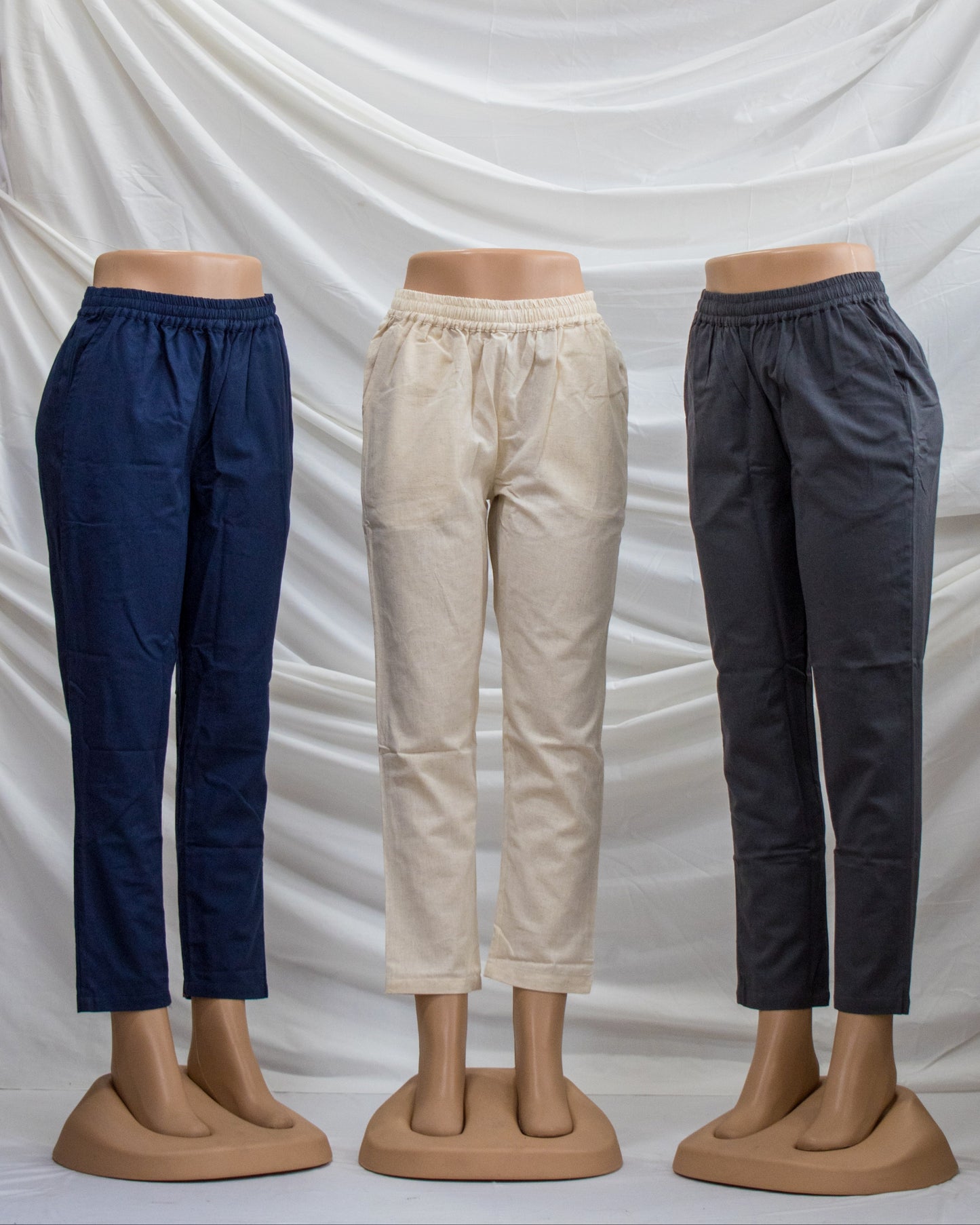 Linen plain pants