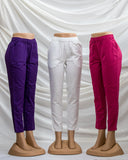 Linen plain pants