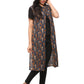Kalamkari Long Overcoat - Blue
