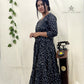 Black Polka Dot Anarkali Kurti