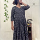 Black Polka Dot Anarkali Kurti