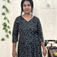 Black Polka Dot Anarkali Kurti