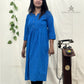 Teal Blue Kurti for Women