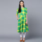 Multicolored Semi Anarkali