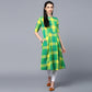 Multicolored Semi Anarkali