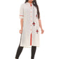 White Rayon Embroidered Straight Kurti