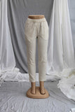Linen plain pants