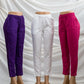 Linen plain pants