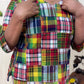 Multicolor Patchwork Short Kurti | 100% Cotton | 3/4 Sleeve Design